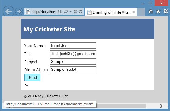 Attached File Page With Details in WebMatrix